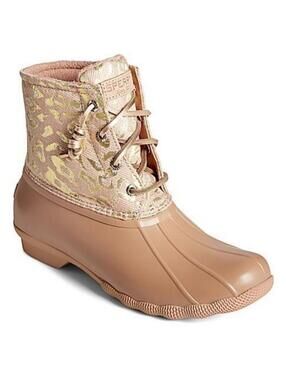 Sperry Women's Duck Boots with Leopard Print